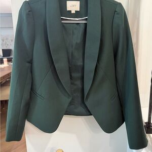 LOFT Dark Green Women's Blazer